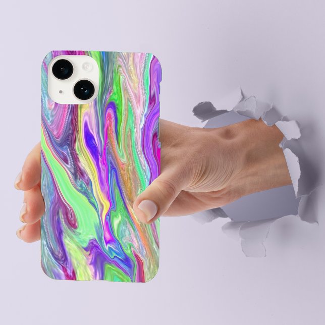 Abstrakter Swirl in flüssiger Farbe Case-Mate iPhone Hülle (Von Creator hochgeladen)