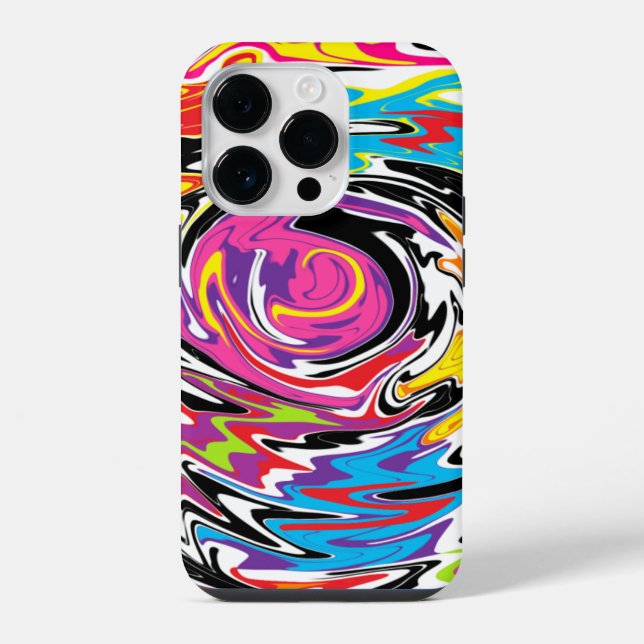 Abstrakter Swirl iPhone Hülle (Rückseite)