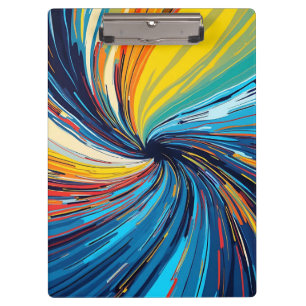 Abstrakter Swirl Klemmbrett