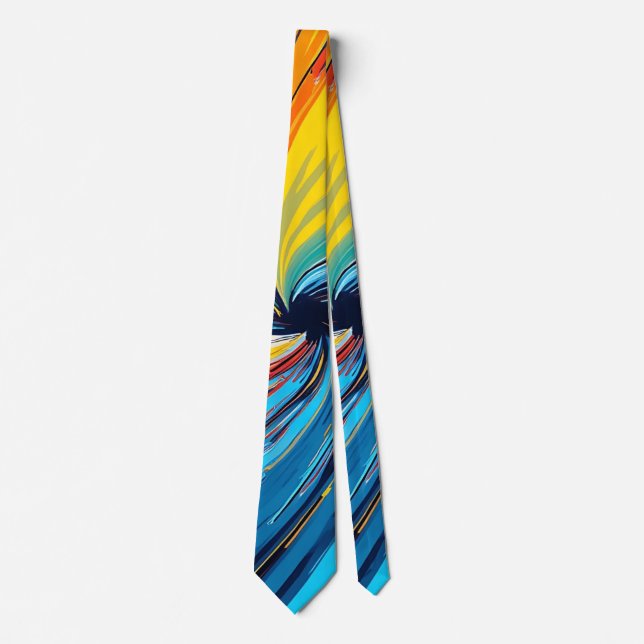 Abstrakter Swirl Krawatte (Vorderseite)