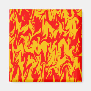 Abstrakter Swirl Magnet