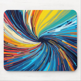 Abstrakter Swirl Mousepad