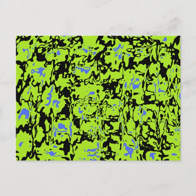 Abstrakter Swirl Postkarte (Vorderseite)