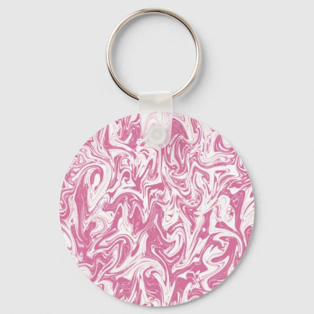 Abstrakter Swirl Schlüsselanhänger (Vorderseite)