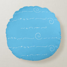 Abstrakter Symbolismus auf Sky Blue