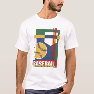 Abstrakter T - Shirt des Baseballs