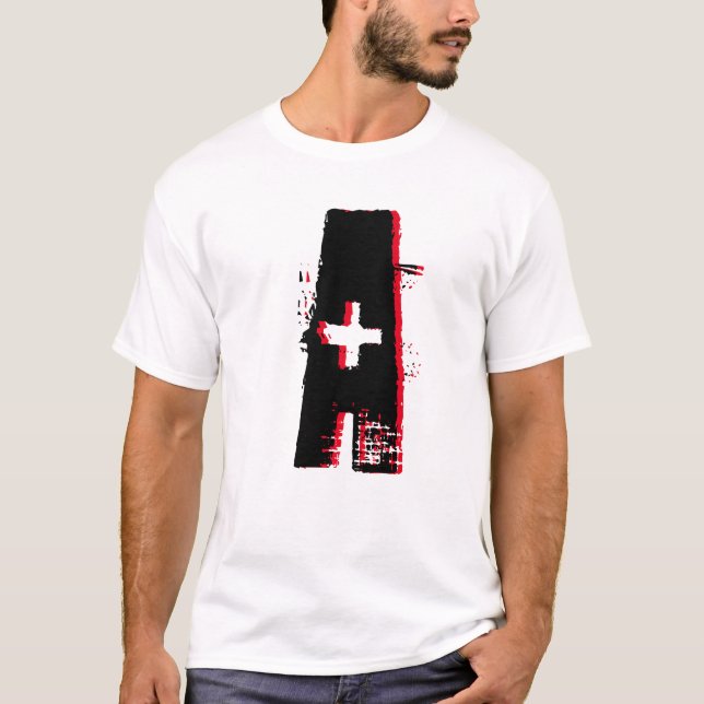 Abstrakter T - Shirt für Männer (Vorderseite)