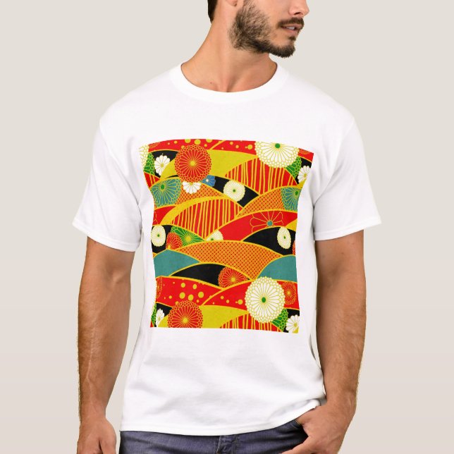 Abstrakter T - Shirt Magie Landschaft (Vorderseite)