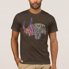 Abstrakter T - Shirt von Militärfahrzeugen