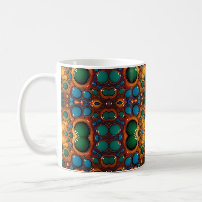 Abstrakter Tanz von Öl auf Wasser Kaffeetasse (Links)