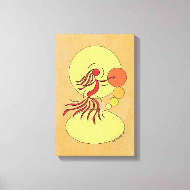 Abstrakter Tänzer Leinwanddruck (Vorderseite)