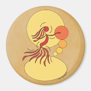 Abstrakter Tänzer Magnet