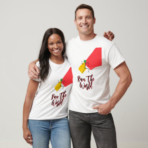 Abstrakter Teilnehmer in Bewegung T-Shirt