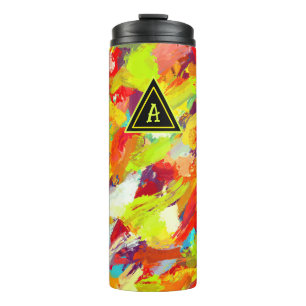 Abstrakter Thermosbecher