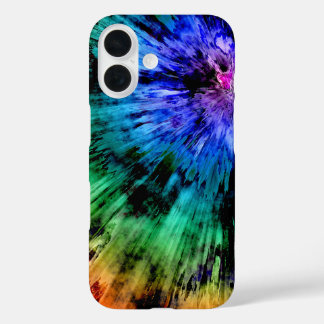 Abstrakter Tie Dye iPhone 16 Hülle