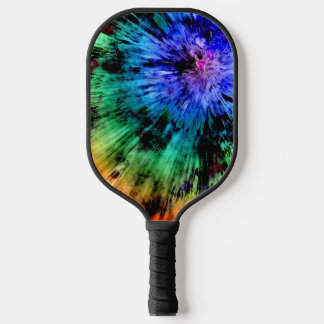 Abstrakter Tie Dye Pickleball Schläger