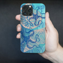 Abstrakter Tiefblau iPhone 13 Pro Max Hülle