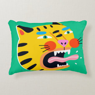 Abstrakter Tiger Dekokissen