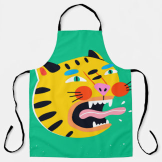 Abstrakter Tiger Schürze
