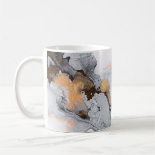 Abstrakter Tinte und Acryl-Hintergrund. Trend 2018 Kaffeetasse