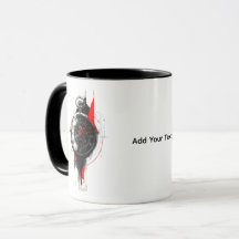 Abstrakter Trash-Polka-Taschenuhr-Mug