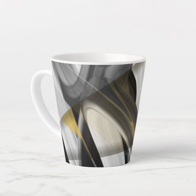 Abstrakter Trend der Latte Tasse Innendekoration S (Linke Ecke)