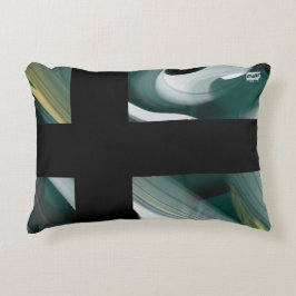 Abstrakter Trend Kissen Innendekoration Schwarz Gr