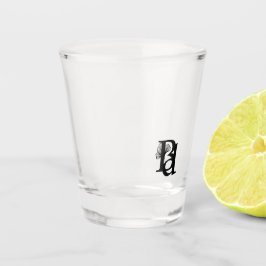 Abstrakter Trend mit Shot Glass - Schwarz Schnapsglas