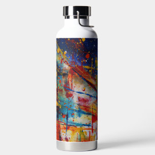 Abstrakter Tropfen Paint Trinkflasche