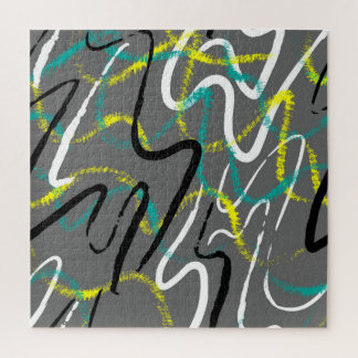 Abstrakter Urban: Grunge Wave Lines.