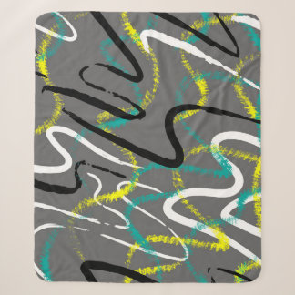 Abstrakter Urban: Grunge Wave Lines. Sherpadecke