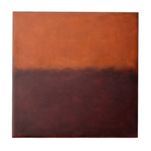 Abstrakter verbrannter orangefarbener Horizont Fliese