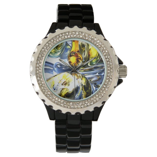 Abstrakter Verlust im Weltraum Armbanduhr (Vorderseite)