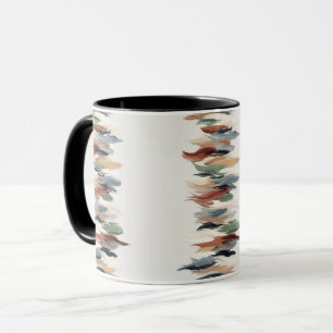 Abstrakter vertikaler Pinselstrich-Becher – Kunstk Tasse