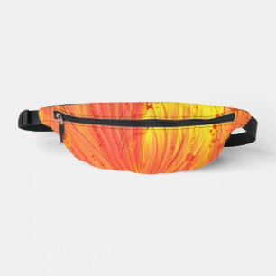 Abstrakter verzauberter Garten Gelb Orange Bauchtasche