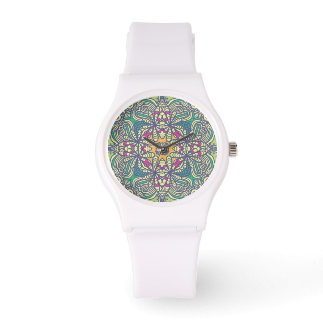 Abstrakter Vintager Hintergrund Armbanduhr (Vorderseite)