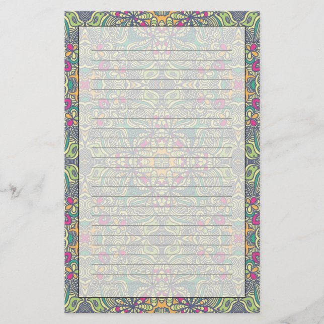 Abstrakter Vintager Hintergrund Briefpapier (Vorderseite)