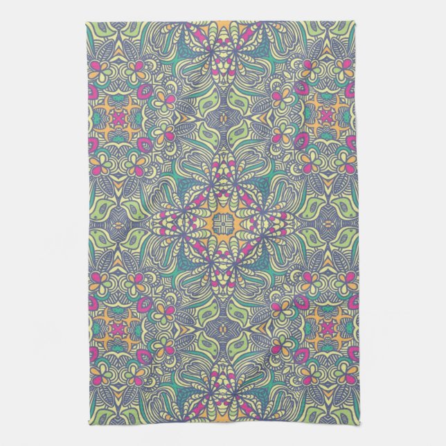 Abstrakter Vintager Hintergrund Handtuch (Vertikal)