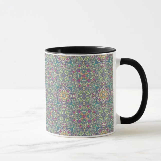 Abstrakter Vintager Hintergrund Tasse (Rechts)