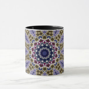 Abstrakter Volksmandala ethno traditioneller Ornam Tasse