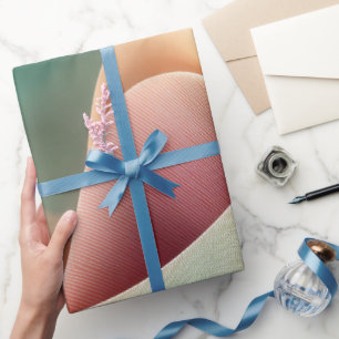Abstrakter Vorhang mit pastellfarbenem Farbverlauf Geschenkpapier