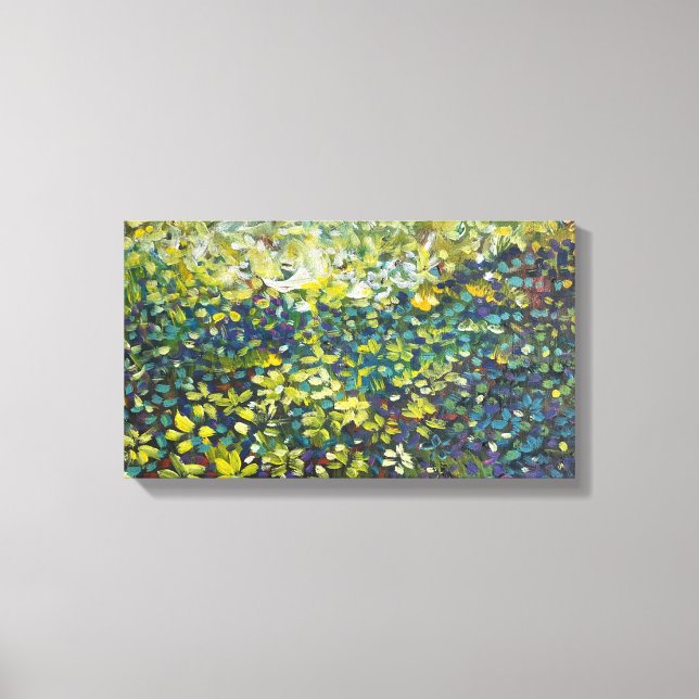 Abstrakter Wald Akryllische Leinwand Kunst (Vorderseite)