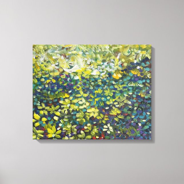 Abstrakter Wald Akryllische Leinwand Kunst (Vorderseite)