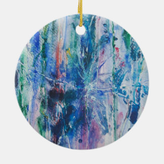 Abstrakter Wasserfall Keramikornament