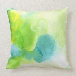 Abstrakter Wasserfarbe-Hintergrund handgemalt 16 Kissen