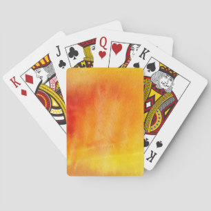 Abstrakter Wasserfarbe-Hintergrund handgemalt 19 Spielkarten