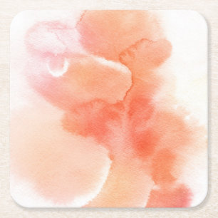 Abstrakter Wasserfarbe-Hintergrund handgemalt 3 Rechteckiger Pappuntersetzer