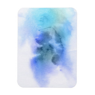 Abstrakter Wasserfarbe-Hintergrund handgemalt 9 Magnet