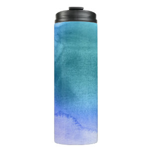 Abstrakter Wasserfarben-Hintergrund, handgemalt 12 Thermosbecher
