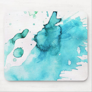Abstrakter Wasserfarben-Hintergrund handgemalt 2 Mousepad